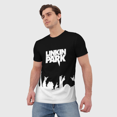 Мужская футболка 3D Linkin Park фанаты, цвет 3D печать - фото 3