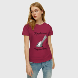 Женская футболка хлопок Кровосток - фото 2