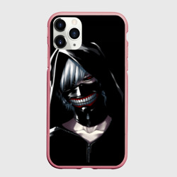 Чехол для iPhone 11 Pro Max матовый Токийский гуль в капюшоне