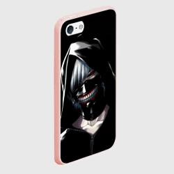 Чехол для iPhone 5/5S матовый Токийский гуль в капюшоне - фото 2