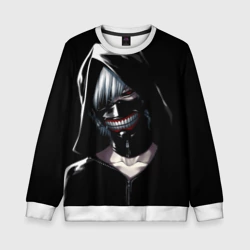 Детский свитшот 3D Токийский гуль в капюшоне