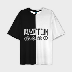 Мужская футболка oversize 3D Led Zeppelin