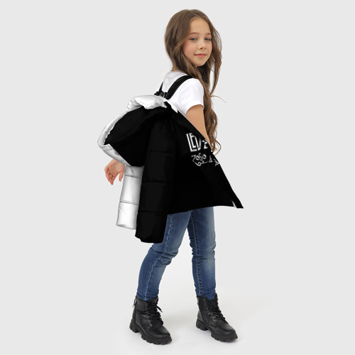 Зимняя куртка для девочек 3D Led Zeppelin, цвет черный - фото 6