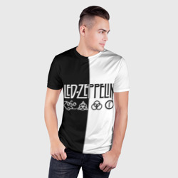 Мужская футболка 3D Slim Led Zeppelin - фото 2