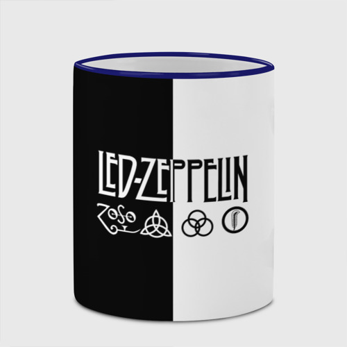 Кружка с полной запечаткой Led Zeppelin, цвет Кант синий - фото 4