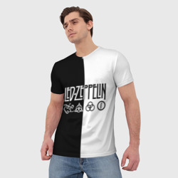 Мужская футболка 3D Led Zeppelin - фото 2