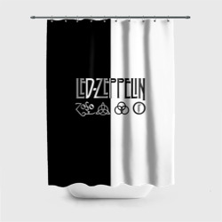 Штора 3D для ванной Led Zeppelin