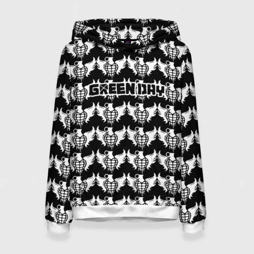 Женская толстовка 3D Green Day Фото 01 Женская толстовка 3D Green Day Фото 01