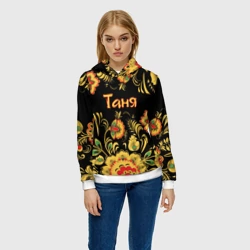 Женская толстовка 3D Таня, роспись под хохлому - фото 2