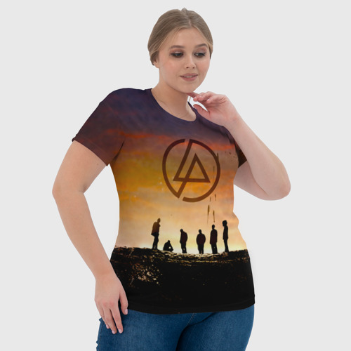 Женская футболка 3D Linkin Park, цвет 3D печать - фото 6