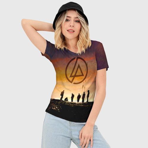 Женская футболка 3D Slim Linkin Park, цвет 3D печать - фото 3