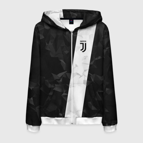 Мужская толстовка 3D на молнии Juventus 2018 Line, цвет белый