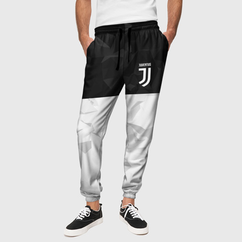 Мужские брюки 3D Juventus 2018 Black and White - фото 4