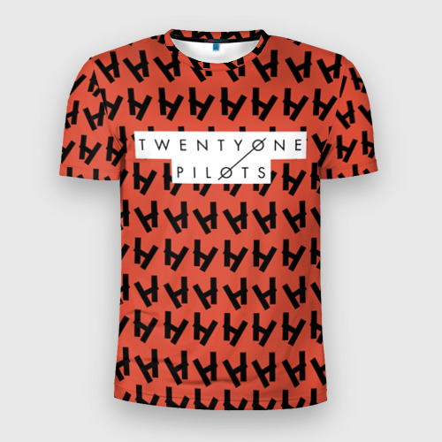 Мужская футболка 3D Slim Twenty One Pilots  Red