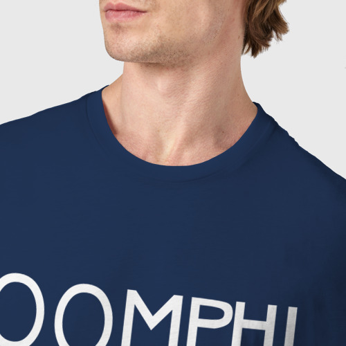 Мужская футболка хлопок Oomph!, цвет темно-синий - фото 6