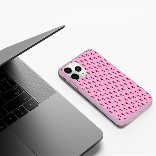 Чехол для iPhone 11 Pro матовый LiL PEEP Pattern - фото 5