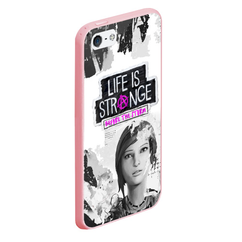 Чехол для iPhone 5/5S матовый Chloe. Life is Strange, цвет баблгам - фото 3