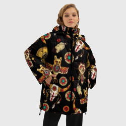 Женская зимняя куртка Oversize Индейский орнамент - фото 2