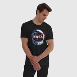 Мужская пижама хлопок NASA - фото 2