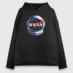 Женское худи Oversize хлопок NASA
