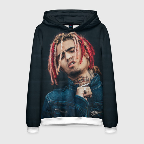 Мужская толстовка 3D Lil Pump, цвет белый