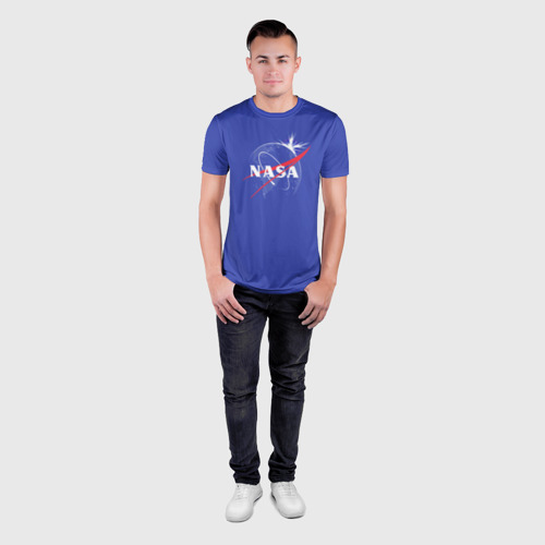 Мужская футболка 3D Slim Nasa, цвет 3D печать - фото 4