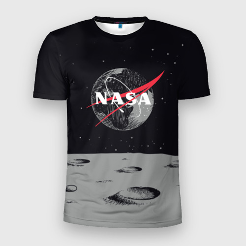 Мужская футболка 3D Slim NASA, цвет 3D печать