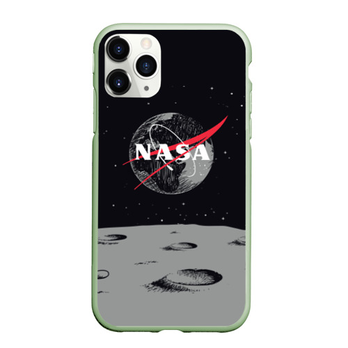 Чехол для iPhone 11 Pro матовый NASA, цвет салатовый