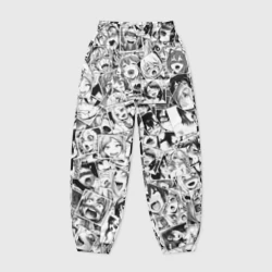 Женские джоггеры оверсайз 3D Ahegao faces pattern