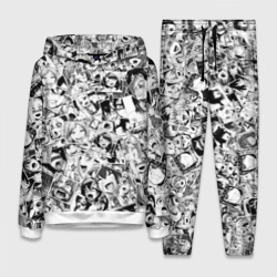 Женский костюм с толстовкой 3D Ahegao faces pattern