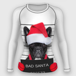 Женский рашгард 3D Прикольный Санта