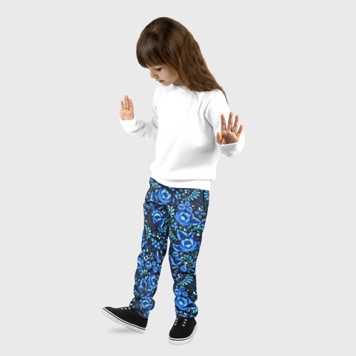 Детские брюки 3D Красивая гжель, цвет 3D печать - фото 3
