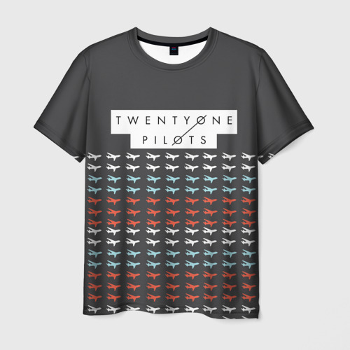 Мужская футболка 3D Twenty One Pilots Planes Brand, цвет 3D печать