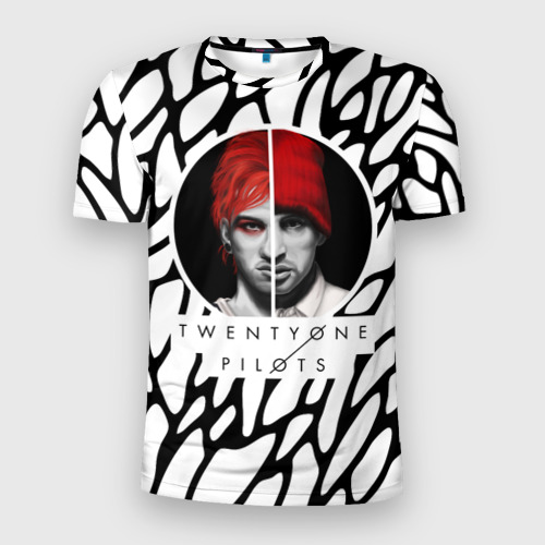 Мужская футболка 3D Slim Twenty One Pilots  White, цвет 3D печать