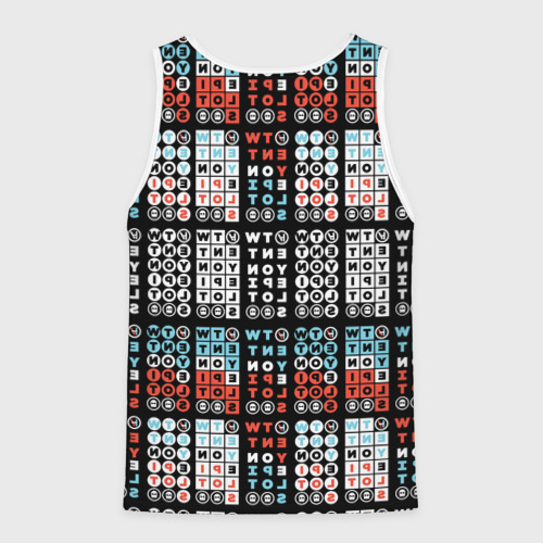 Мужская майка 3D Twenty One Pilots Pattern, цвет 3D печать - фото 2