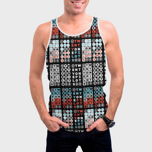 Мужская майка 3D Twenty One Pilots Pattern, цвет 3D печать - фото 3