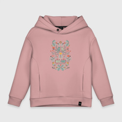 Детское худи Oversize хлопок Котики