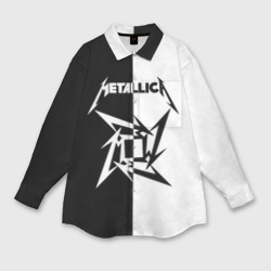 Мужская рубашка oversize 3D Metallica