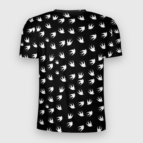 Мужская футболка 3D Slim Twenty One Pilots Birds White, цвет 3D печать - фото 2