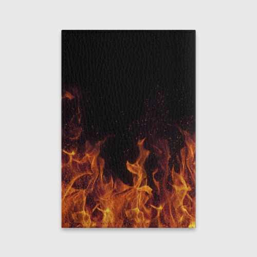 Обложка для паспорта матовая кожа Инна огонь баба, цвет бирюзовый - фото 2