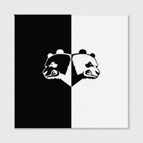 Холст квадратный Панда, цвет 3D печать - фото 2