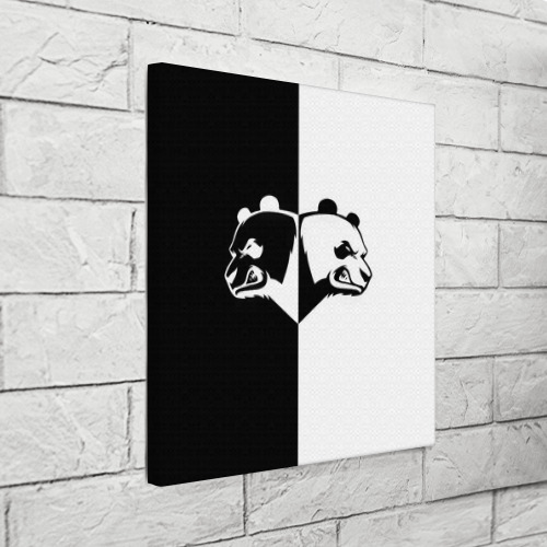 Холст квадратный Панда, цвет 3D печать - фото 3
