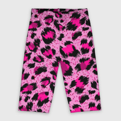 Розовый леопард – Велосипедки с принтом купить