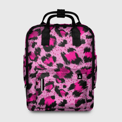 Женский рюкзак 3D Розовый леопард