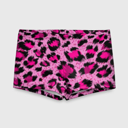 Детские купальные плавки 3D Розовый леопард
