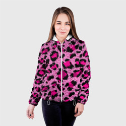 Женская куртка 3D Розовый леопард - фото 2