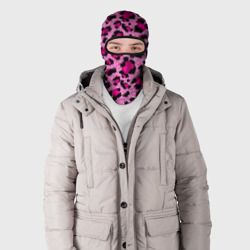 Балаклава 3D Розовый леопард - фото 2