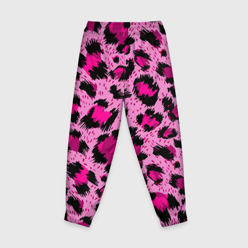 Детские брюки 3D Розовый леопард, цвет 3D печать - фото 2