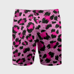 Мужские шорты спортивные Розовый леопард
