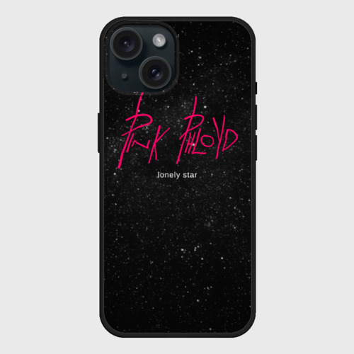 Чехол силиконовый для Apple iPhone 15 матовый Pink Phloyd